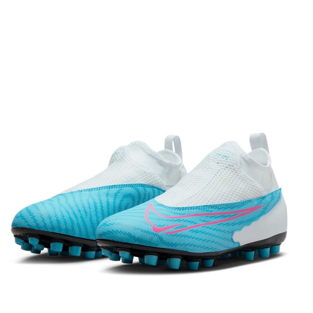 Nike Phantom GX Club DF FG Soccer Cleats White Blue Pink Men/Youth Size 6